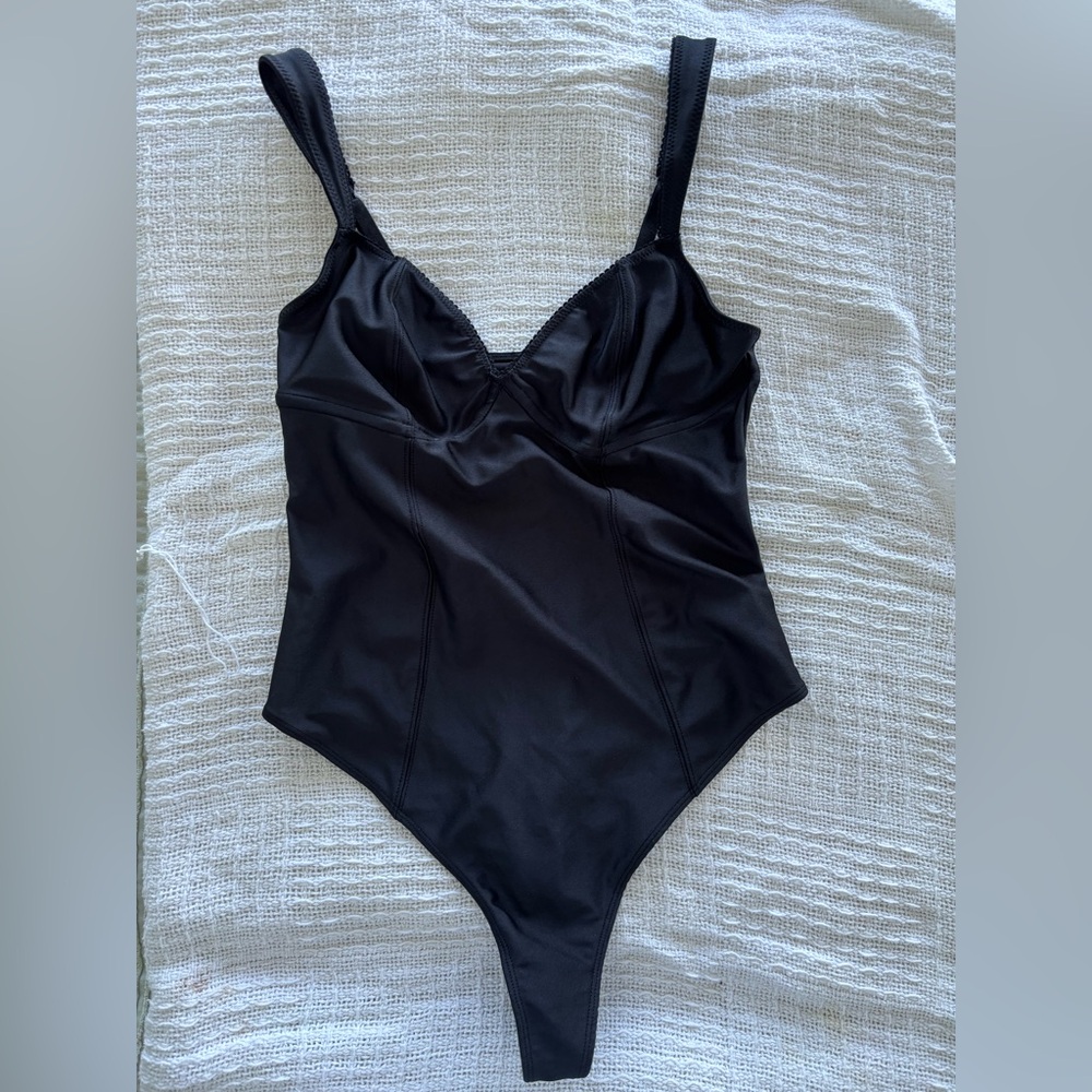 Women’s Black Silk Body Suit